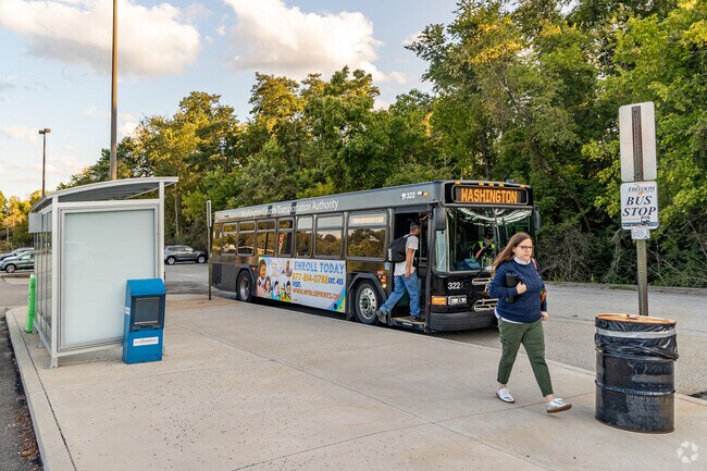 Catch a ride to the big city at the Southpointe Park & Ride.