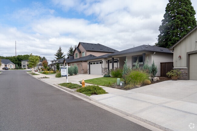 Well-maintained yards enhance the homes in the Ellsworth Springs neighborhood.