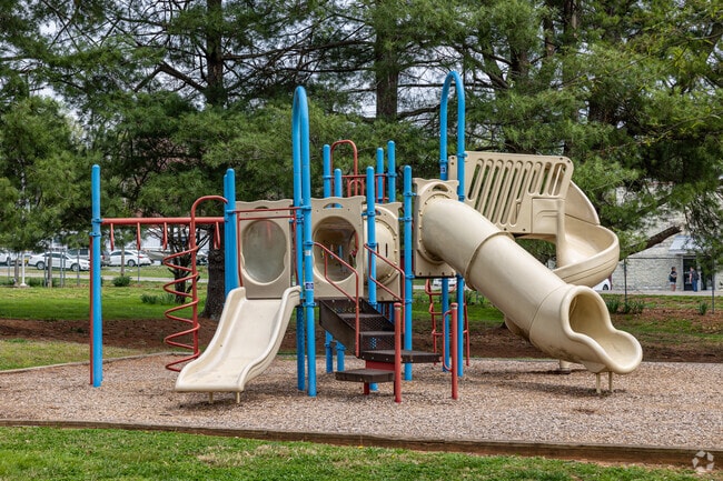 Kids Have a Playground next to the Town Hall in Rockford, TN