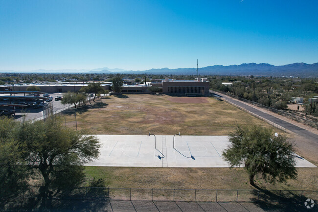 Tortolita Middle School has a large field for active students.