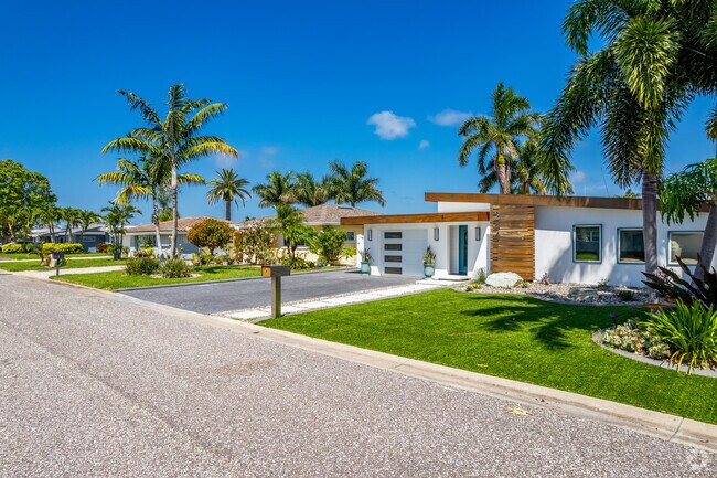 Ranch Style homes with new modern style renovations are starting to appear in Redington Shores.