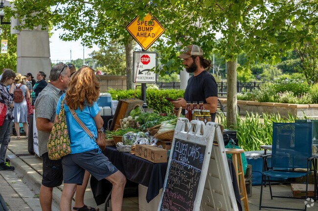 Downtown Elgin Market is held 
 three miles southeast on Riverside Road near Century Oaks West.