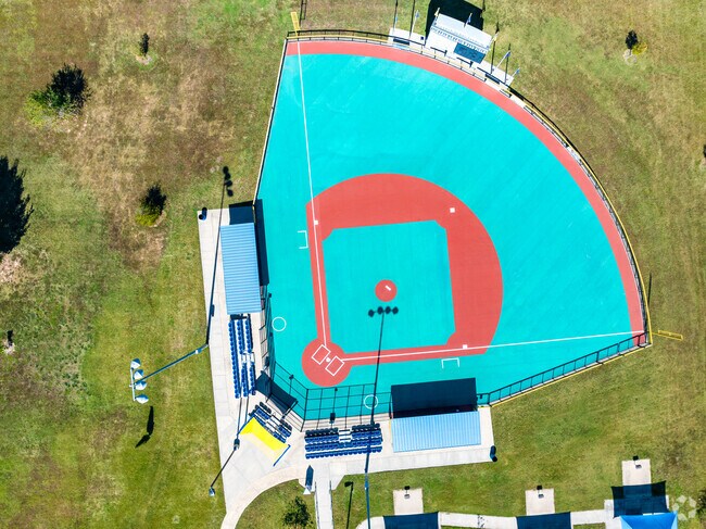 The Miracle League Ball Field allows players to enjoy baseball.