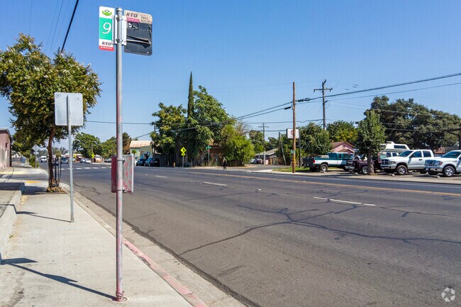 Stockton's RTD bus line has several stops located in the August neighborhood.