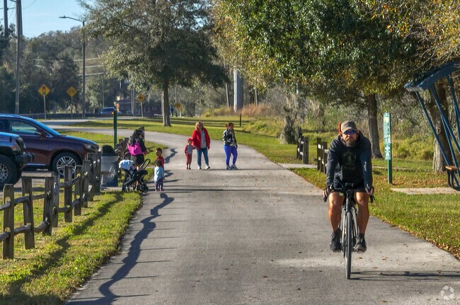 The West Orange Trailhead runs for miles throughout the Clarcona community.