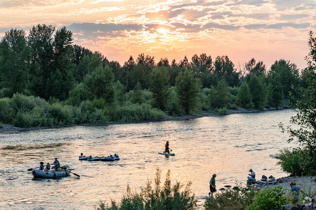 Northside locals can enjoy a summer evening on the Clark Fork River.