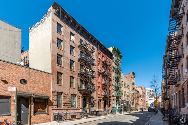 Pre-war apartment buildings stand as a testament to the neighborhood's rich history.