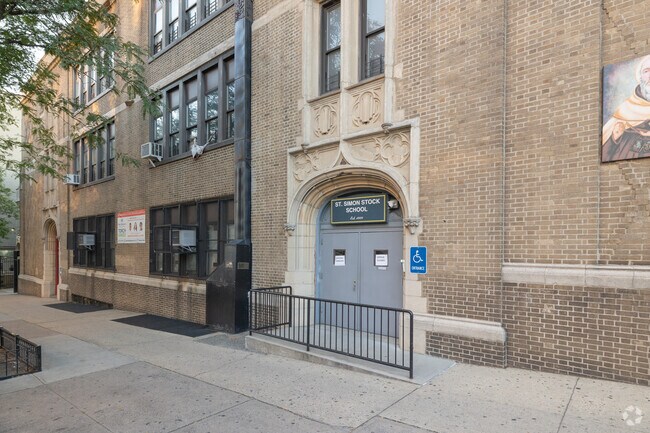 St Simon Stock School in Fordham Heights is a source of pride for the community.