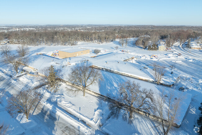 Elvehjem Elementary School has a large campus.