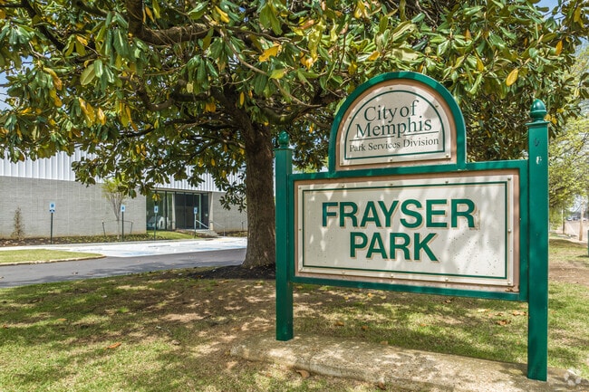 Welcome sign at Frayser Park.