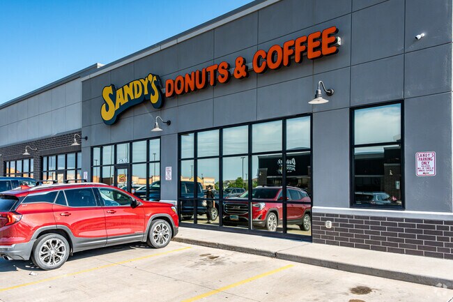 Sandy's Donuts in Woodhaven, Fargo, offers delicious, fresh donuts daily.