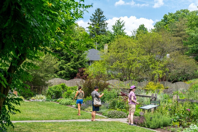 The botanic gardens at Cornell University has thousands of plant species.