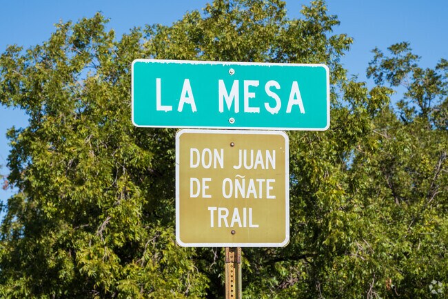 This little La Mesa sign greets visitors to it's small, friendly town.