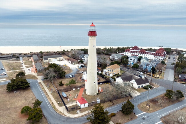 The Cape May lighthouse, built in 1859, stands a short drive from the Villas.