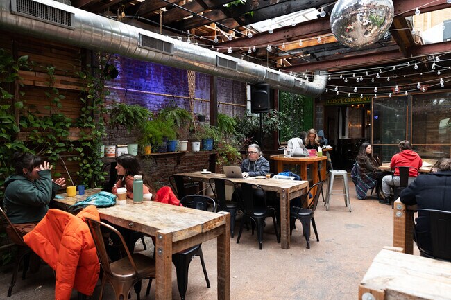 With a beautiful and heated back space at Little Pecks.