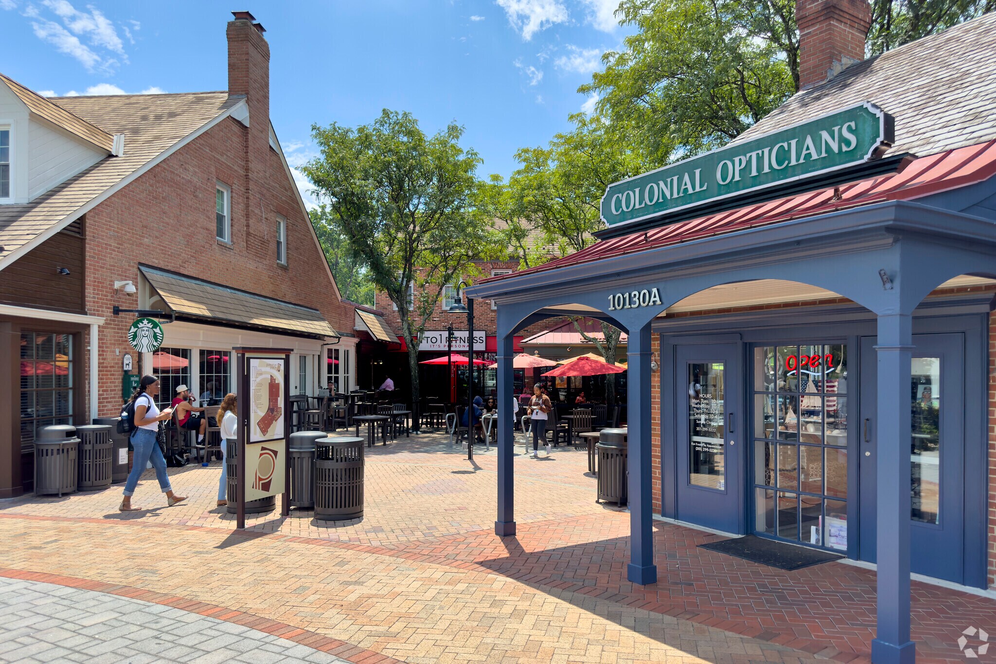 Potomac Village offers grocery shopping, boutiques, a Starbucks and a hardware store.