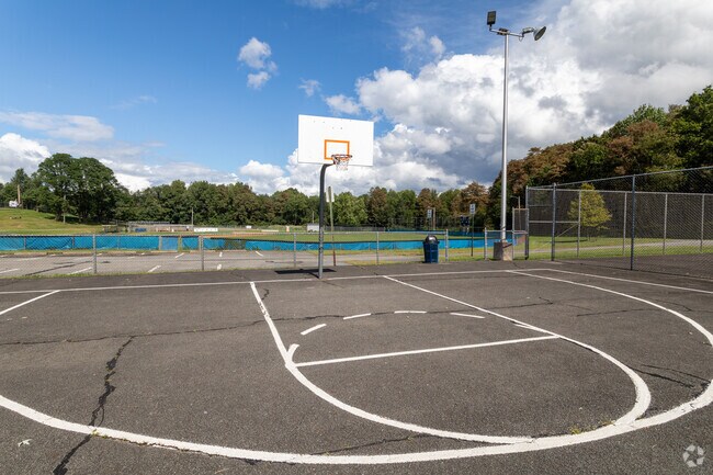 Washington Street Park in Throop is a nice place to play basketball.