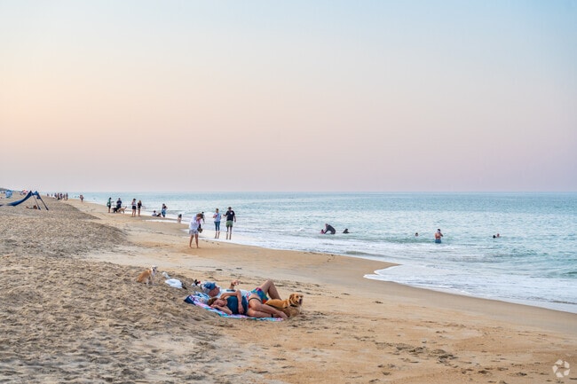Sunset at Kitty Hawk Beach is a wonderful time to enjoy the sand and water.