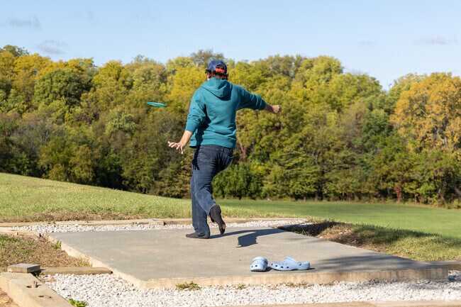 Camden Park is home to disc golfers who enjoy playing on the disc golf course.