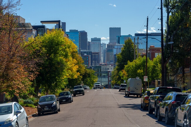 Highland streets provide excellent views of downtown Denver.