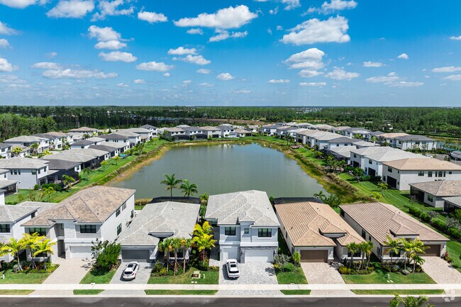 Rivercreek homes offer scenic lake views.
