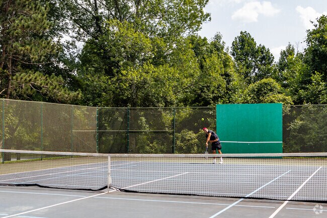 The tennis courts at Olney Manor Recreational Park is a great place to work on your serve.