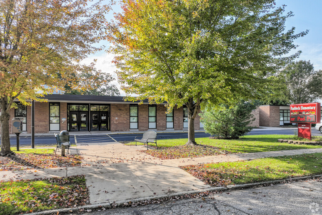 Paddock Elementary is a central feature of Milan's cozy rural residential center.