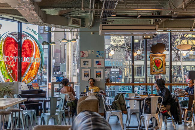 Fort Hill offers a variety of spots to enjoy pastries and even get some work done.