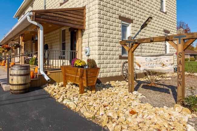 The owners of The Rooted Rose Salon take great pride in the buildings  appearance.