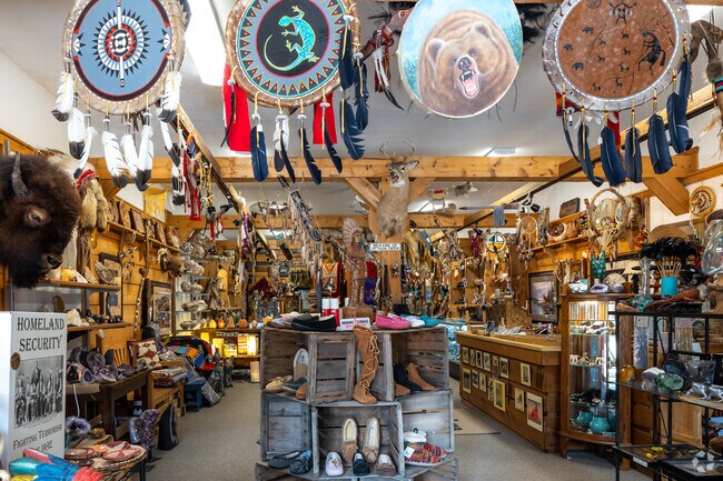 Gold Bear Trading Company sells a variety of Native American art and jewelry.