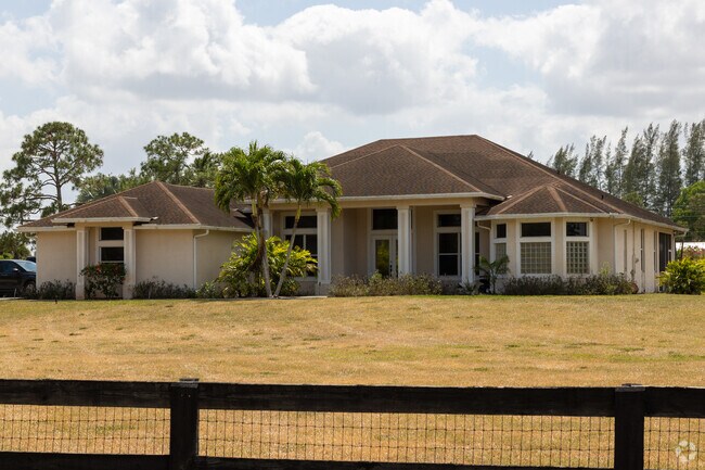 Many residents in Palm Beach Little Ranches enjoy living on their farms.