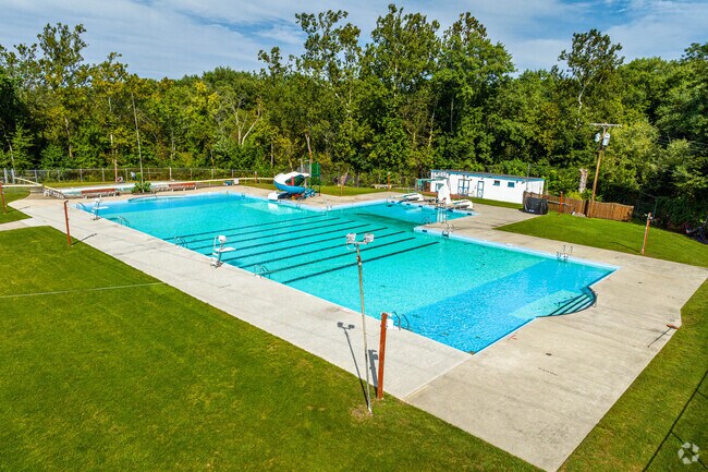 Take a swim at the Lake Hiawatha Swim Club.