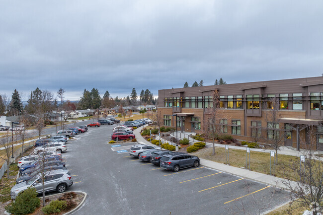 Westview Elementary has a staff parking lot in front of the school.
