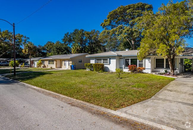 Rows of Ranch style homes line the quiet streets of Azalea neighborhood.