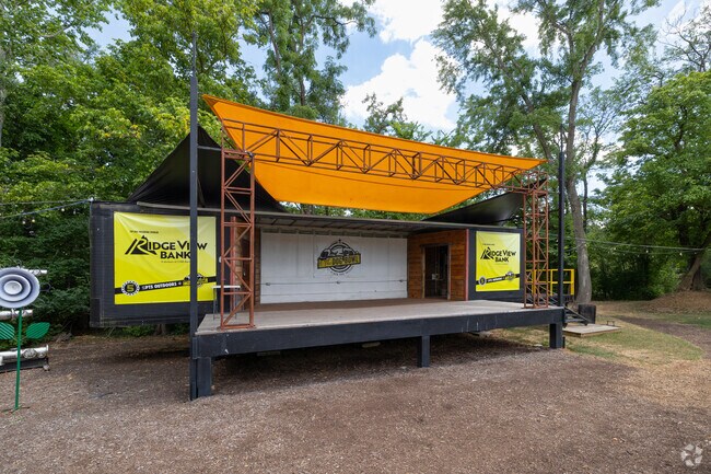 The Dog Bowl sits in the back of Black Dog Salvage and is a popular venue in Mountain View.