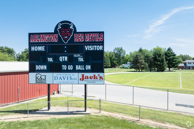 Arlington High School encourages students to play sports.