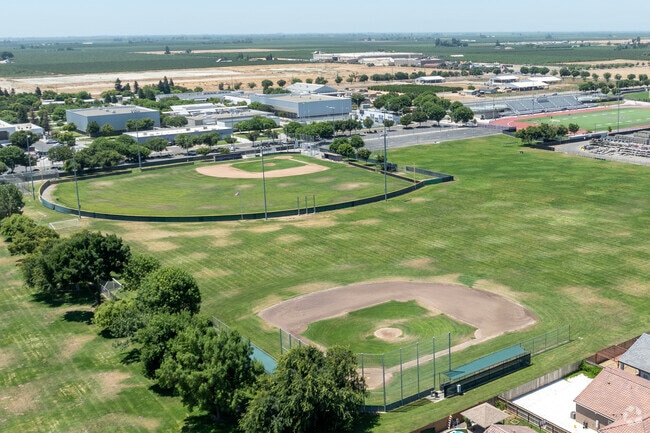 The sports fields at Alpha Elementary School in Madera.