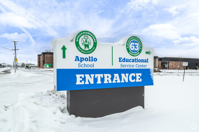Apollo Elementary School is located adjacent to the District 63 Educational Service Center.