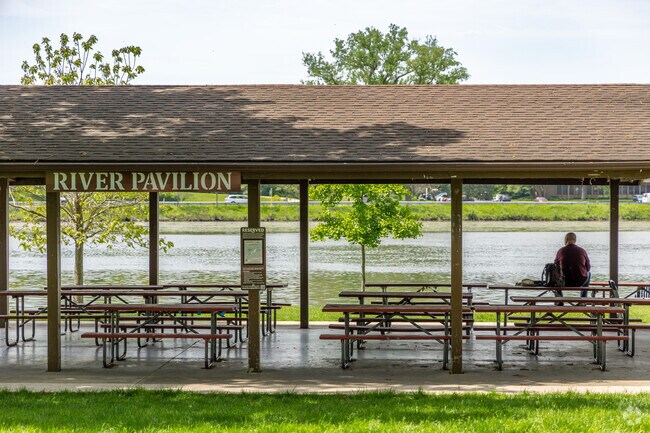 River Pavillion is a great scenic place near Northeast St. Charles to relax.
