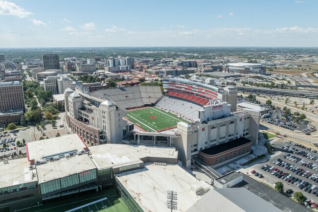 Memorial Stateum is where Cornhusker Football is played.