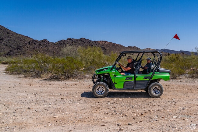 Off-road enthusiasts enjoy exploring the rugged terrain of Harquahala Mountain, making it a popular recreational spot near Aguila.