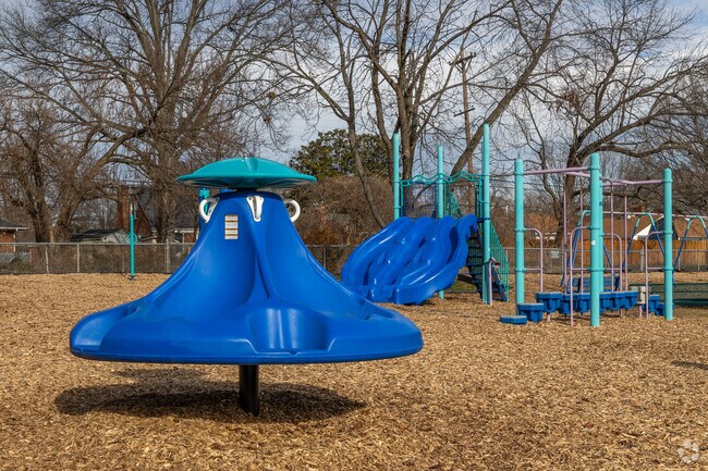 The children of the Binet School love to play on the playground.
