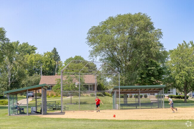 Forest Park in Kenosha features baseball fields for locals to enjoy.