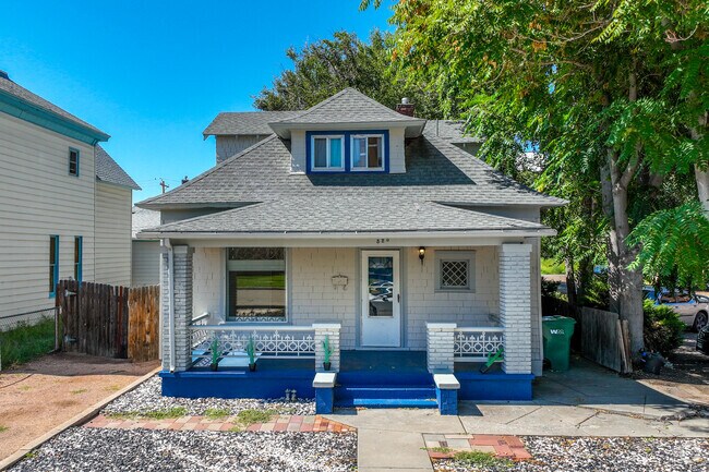 Modest bungalows on parceled properties are common in Mesa Junction.