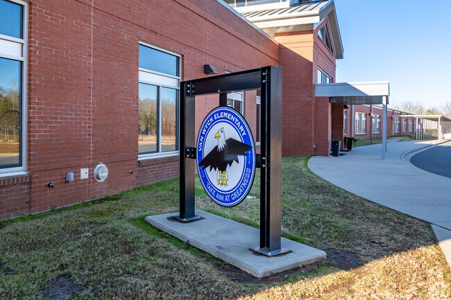 The Van Wyck Elementary School entrance in Indian Land, SC.