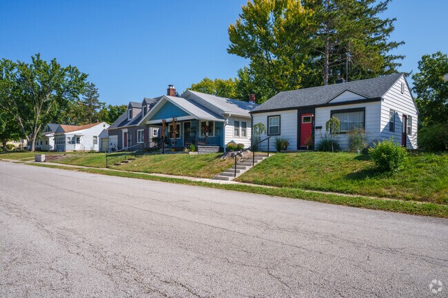 Most homes in South Oakland sit elevated from the street level.
