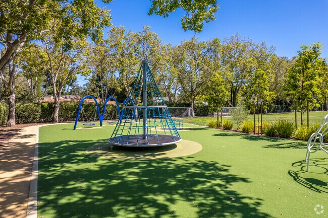 There are shaded play areas at Addison Elementary School in University South.