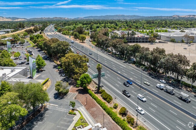 The I-680 runs through Concord, CA, and travels from North to South in the bay area.
