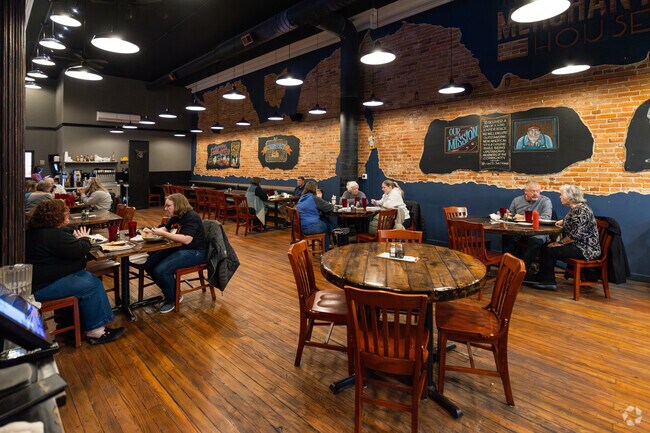 The Merchant House is Greenville serves upscale American fare to the locals.