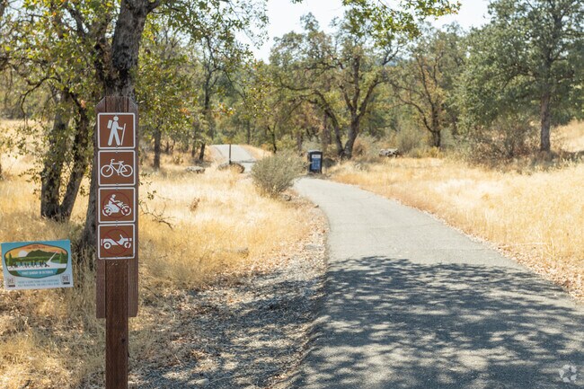 Take a hike on the paved Blue Gravel Mine Trail.